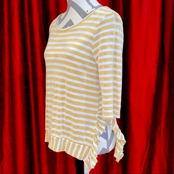 Sunday in Brooklyn beige and white top - Picture 2 of 4